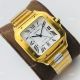 BV Factory Faux Cartier Santos Yellow Gold Automatic Watch With QuickSwitch Band (9)_th.jpg